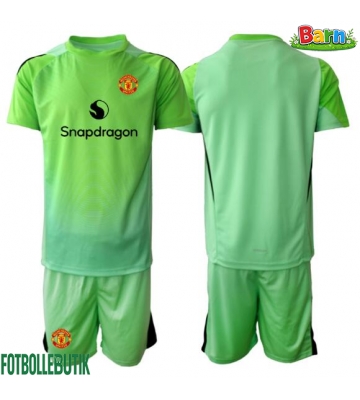 Manchester United Målvakt Tredjeställ Barn 2025-26 Kortärmad (+ Korta byxor)